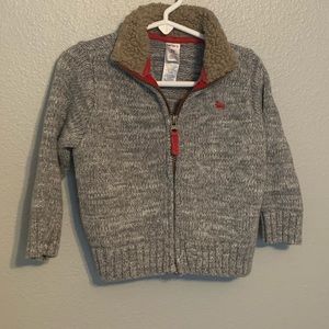 Zip-Up Grey Sweater